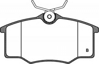 OPEN PARTS bpa084600 -  Комплект тормозных колодок, дисковый тормоз